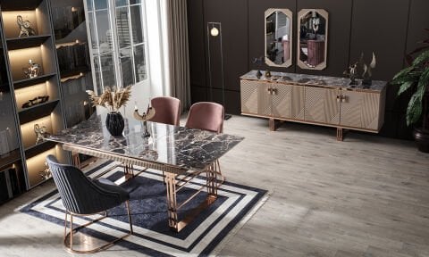 Quadro Cappucino Yemek Odası Takımı