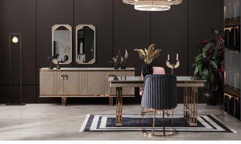 Quadro Cappucino Yemek Odası Takımı