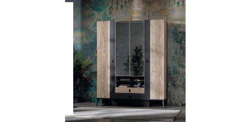 Rodi Soho Genç Odası Takımı (3 Kapılı Dolap *100*200 Karyola * Komodin)