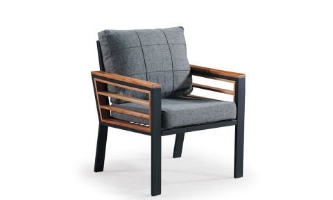 Papatya Gri 2+1+1 Bahçe Mobilyası (Salon, Balkon, Cafe Ofis)