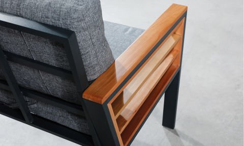 Papatya Gri 2+1+1 Bahçe Mobilyası (Salon, Balkon, Cafe Ofis)