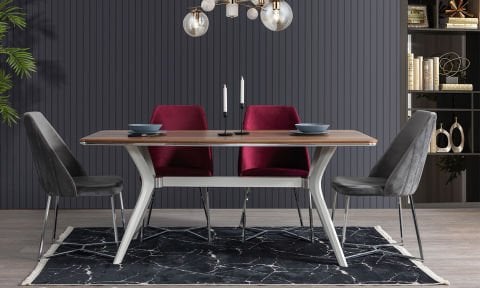 Riva Yemek Masası ve 6 Sandalye