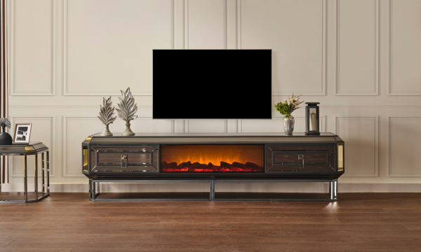 Guccini Şömineli TV Sehpası