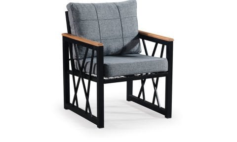 Açelya Füme  2+1+1 Bahçe Mobilyası (Salon, Balkon, Cafe Ofis)