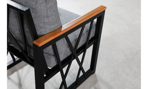 Açelya Füme  2+1+1 Bahçe Mobilyası (Salon, Balkon, Cafe Ofis)