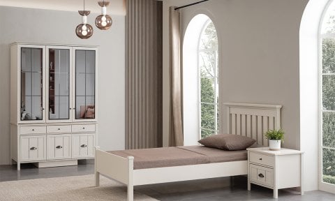 Gize Genç Odası 100*200 cm Tek Kişilik Başlıklı Baza