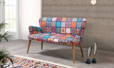 Liya Patchwork 2+1+1 Çay Seti (Salon, Balkon, Cafe Ofis)