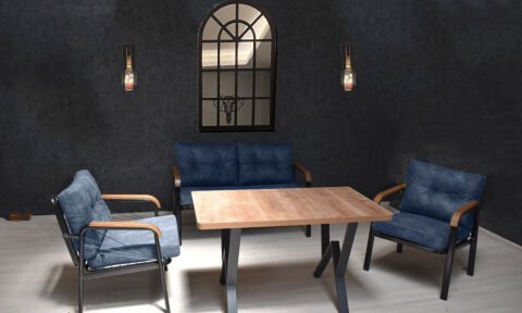 Quantum 2+1+1+Masa Bahçe Mobilyası (Salon, Balkon, Cafe Ofis)