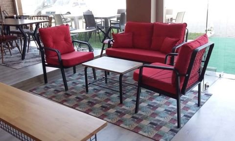 Quantum 2+1+1 Bahçe Mobilyası (Salon, Balkon, Cafe Ofis)