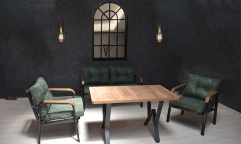 Quantum 2+1+1 Bahçe Mobilyası (Salon, Balkon, Cafe Ofis)