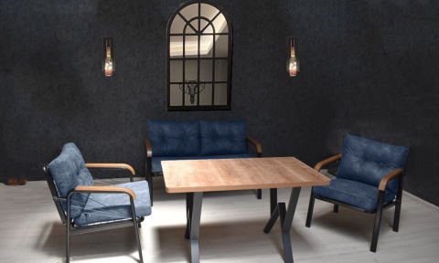 Quantum İkili Koltuk Bahçe Mobilyası (Salon, Balkon, Cafe Ofis)
