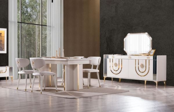 Safir Yemek Odası (Masa + 6 Sandalye)