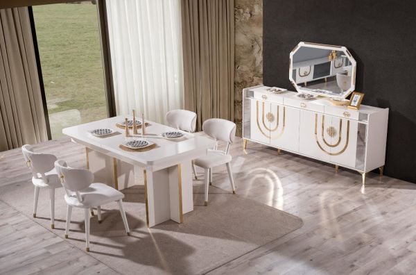 Safir Yemek Odası (Masa + 6 Sandalye)