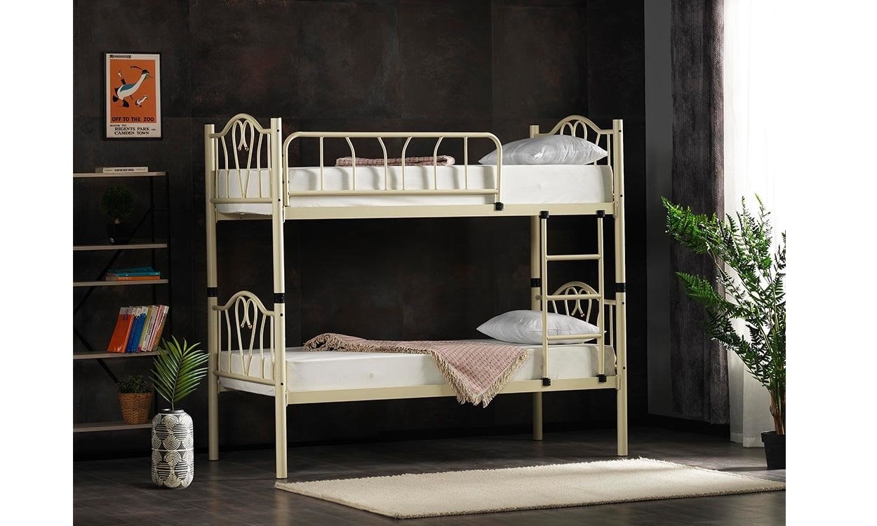 Toronto Metal Ferforje Tek Kişilik Ranza 90*200 cm