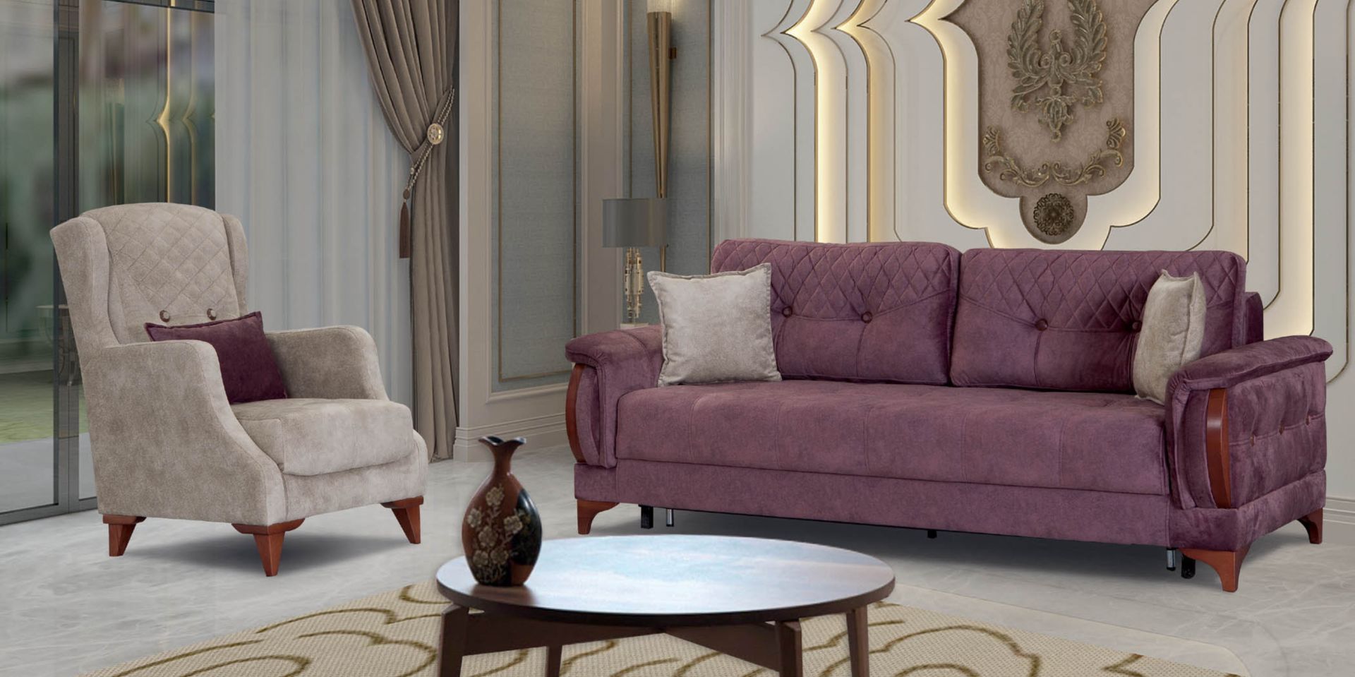 Neslihan Koltuk Takımı (3+3+1)