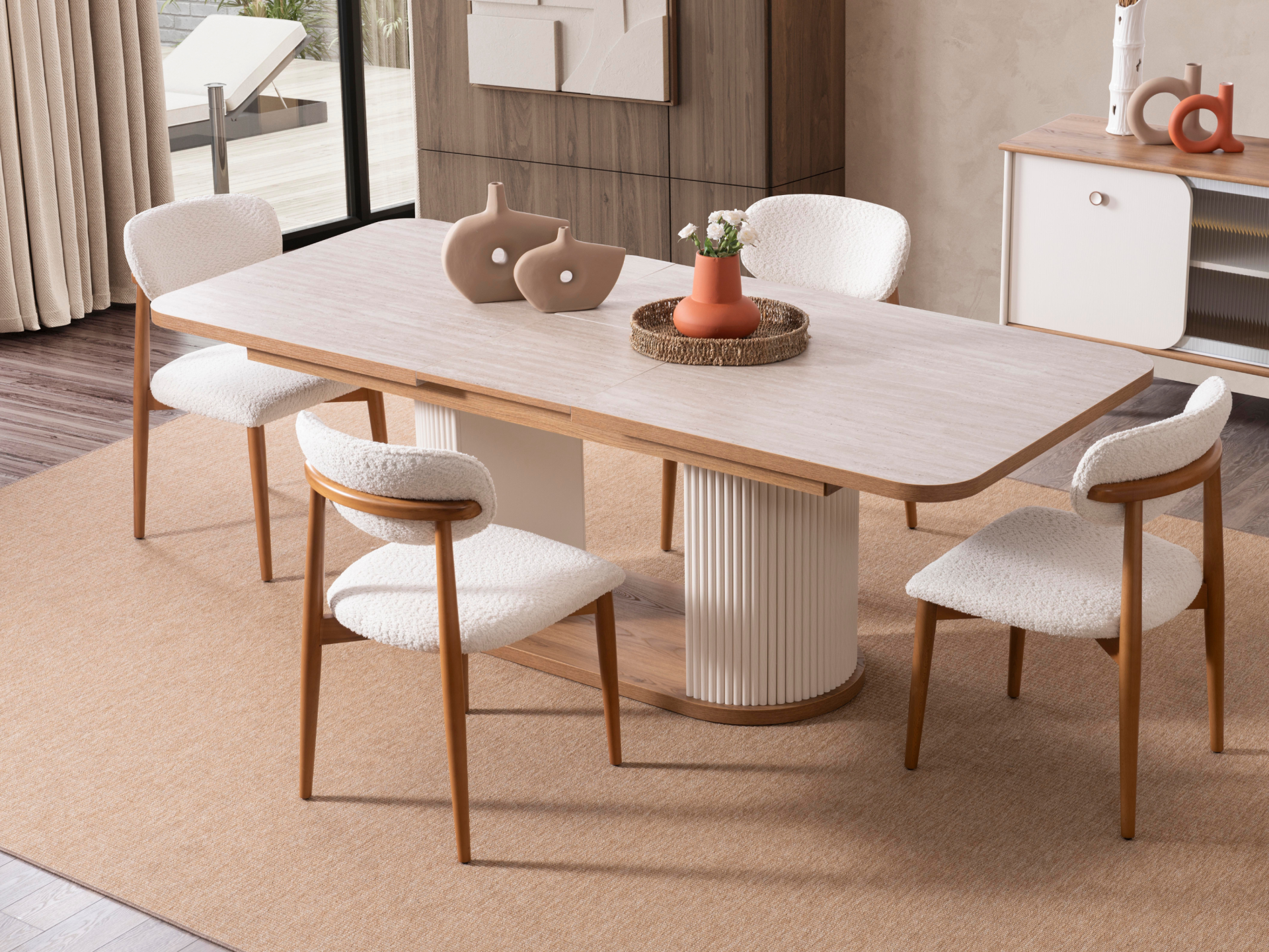 Virjin Yemek Odası(Masa ve 6 Sandalye)