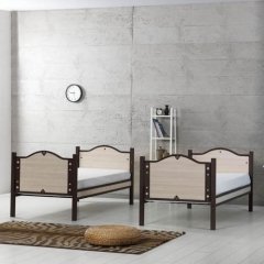 Sedef Metal Ferforje Tek Kişilik Ranza 90*190 cm