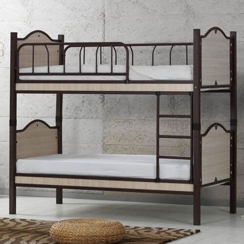 Sedef Metal Ferforje Tek Kişilik Ranza 90*190 cm