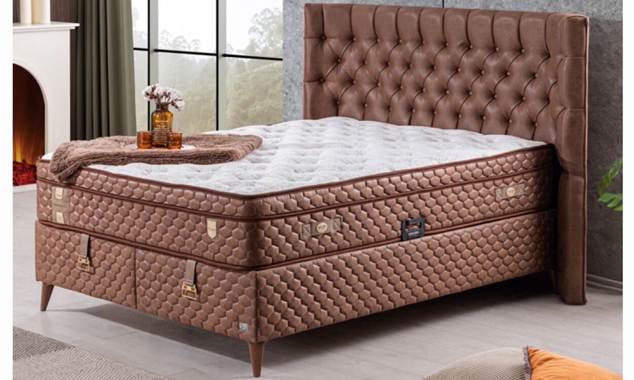 Platinium 140*190 cm Çift Kişilik Başlıklı Baza Seti