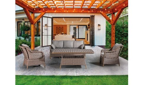 Rondi Rattan Bahçe Mobilyası (Salon, Balkon, Cafe Ofis) 3+1+1+Masa