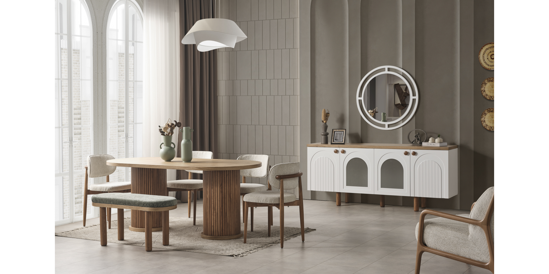 Bohem Yemek Odası Takımı