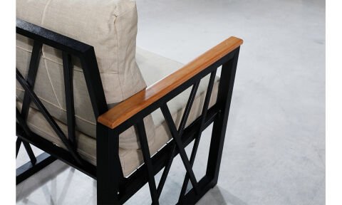 Açelya Krem 2+1+1 Bahçe Mobilyası (Salon,Balkon,Cafe,Ofis)