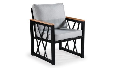 Açelya Açık Gri 2+1+1 Bahçe Mobilyası (Salon,Balkon,Cafe,Ofis)