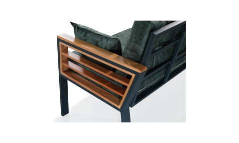 Papatya Füme 2+1+1 Bahçe Mobilyası (Salon,Balkon,Cafe,Ofis)