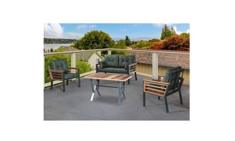 Papatya Füme 2+1+1 ve Masa Bahçe Mobilyası (Salon,Balkon,Cafe,Ofis)