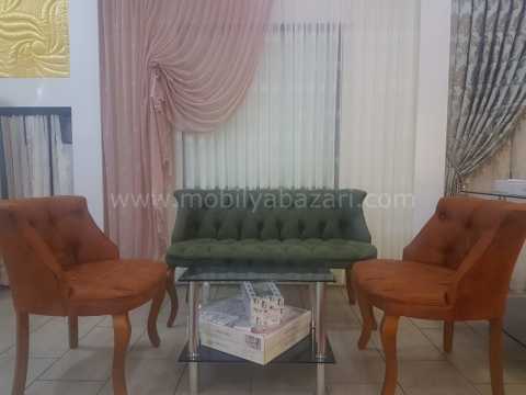 Tual 2+1+1 Çay Seti (Salon, Balkon, Cafe Ofis)