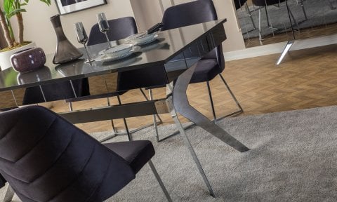 Lexus Yemek Masası (Gri-Antrasit)