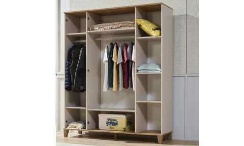 Ege Genç Odası Takımı (4 Kapılı Dolap*Karyola*Komodin)