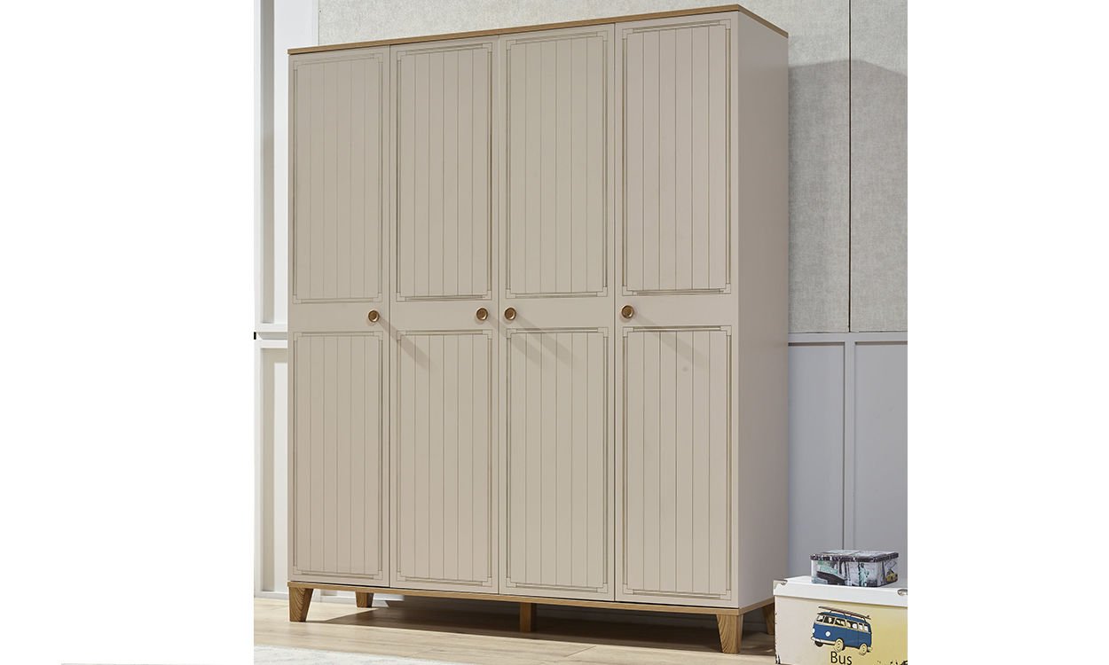 Ege Genç Odası 4 Kapılı Dolap