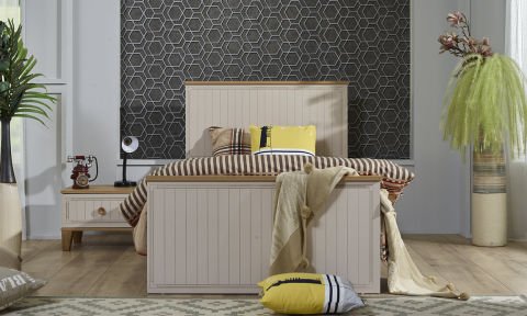 Ege Genç Odası 100*200 cm Başlıklı Karyola