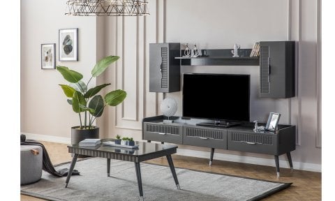 Tesla Antrasit Tv Ünitesi