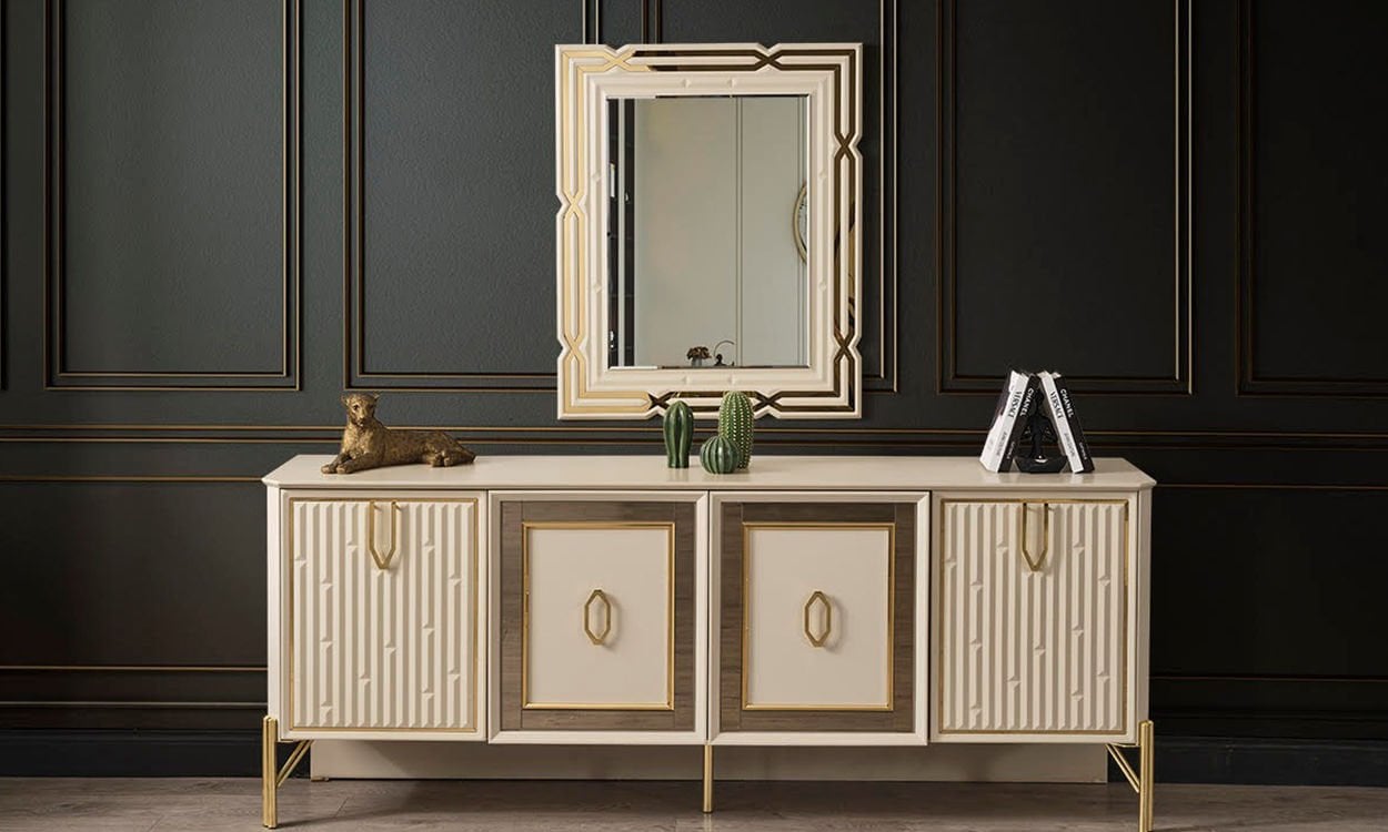 Bahar Yemek Odası Konsol (Vizon-Bej)