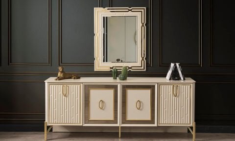 Bahar Yemek Odası Konsol (Vizon-Bej)