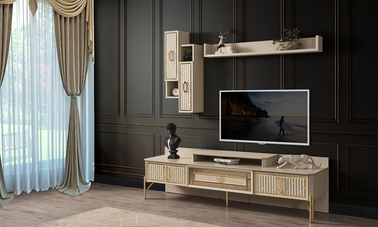 Bahar Tv Ünitesi (Vizon-Bej)