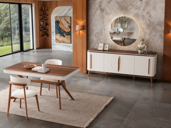 Elit Antik Gold Yemek Odası Takımı