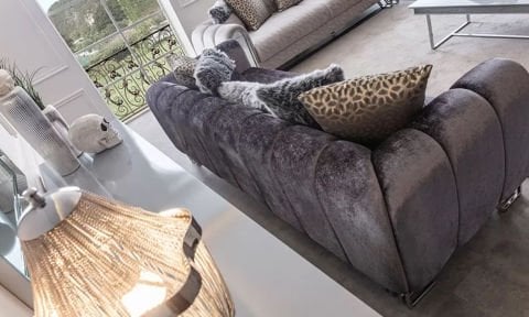 Solo Gümüş Modern Koltuk Takımı (3+3+1+1)