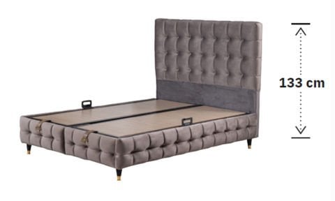 Leon 90*200 cm Tek Kişilik Başlıklı Baza Seti