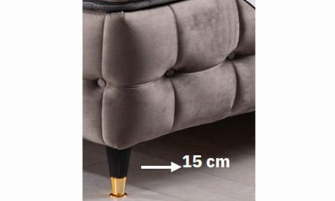 Leon 90*200 cm Tek Kişilik Başlıklı Baza Seti