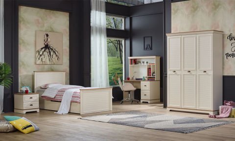 Arte Genç Odası 3 Kapılı Dolap