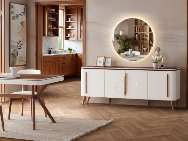 Elit Antik Gold Yemek Odası (Konsol)