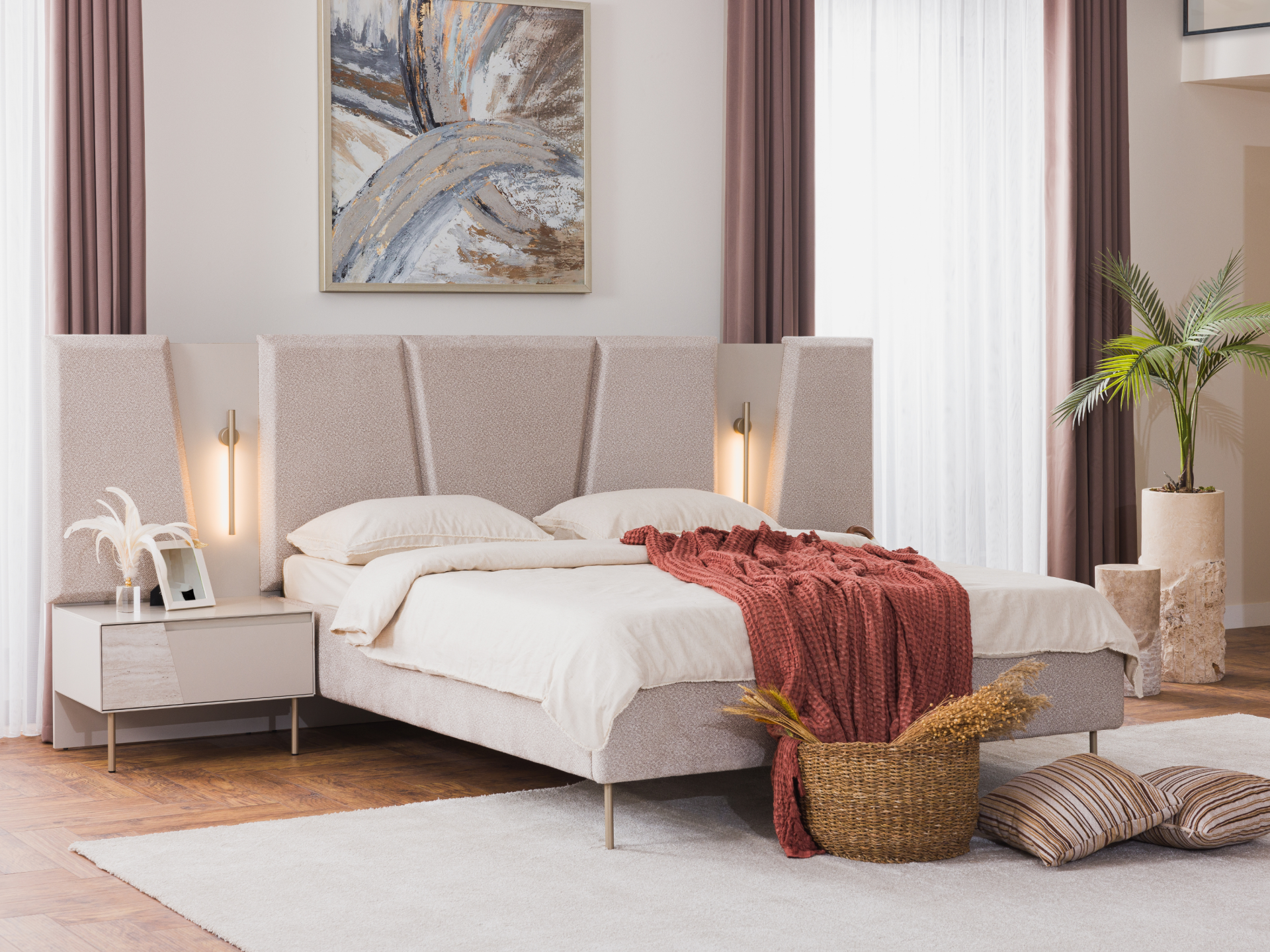 Rams Yatak Odası(Bazalı Karyola)