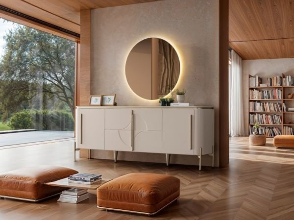 Elit Aytaşı Ceviz Yemek Odası (Konsol)