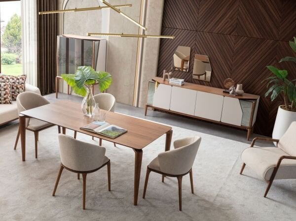 Lotusa Yemek Odası ( masa + 6 sandalye )