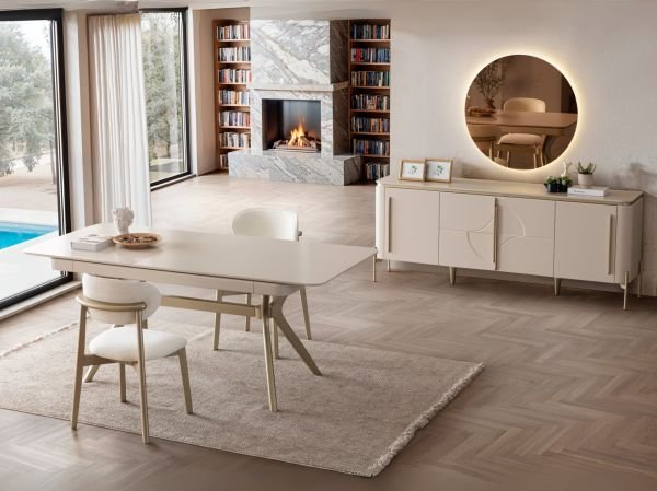 Elit Aytaşı Ceviz Yemek Odası (Masa)