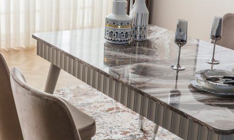 Tesla Cappucino Yemek Odası Takımı