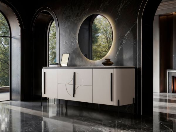 Elit Sis Gri Yemek Odası Takımı